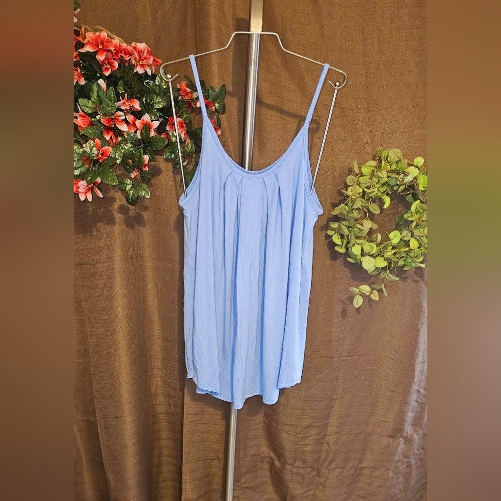 Spring blue cami top
